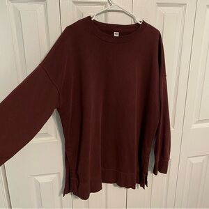 Burgundy Tunic Style Sweatshirt- Old Navy